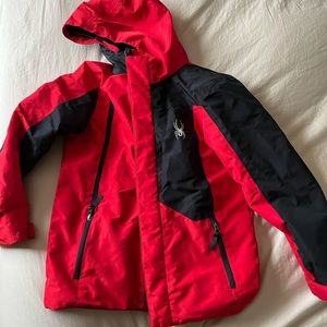 Boys snow and ski jacket by Spyder.